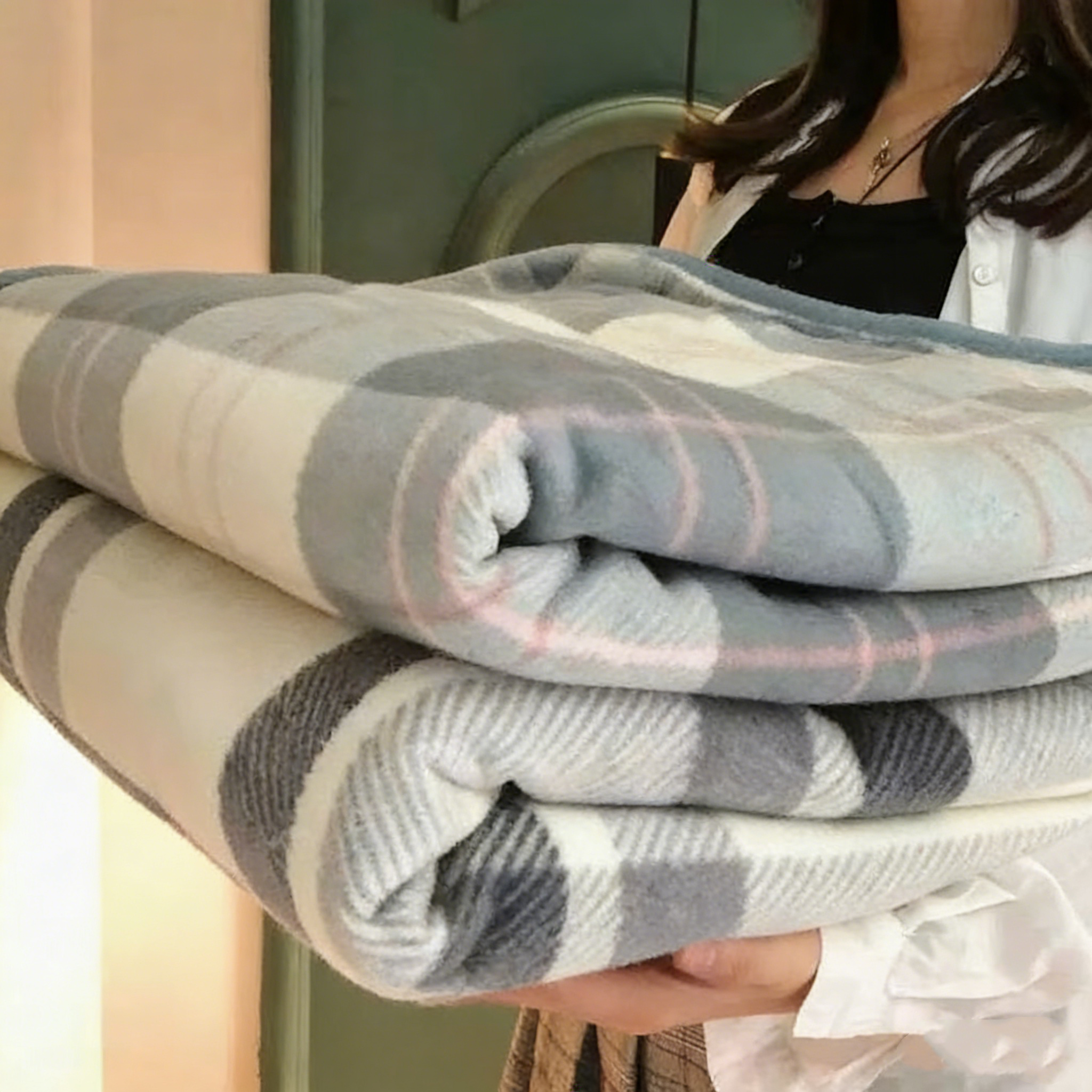 1pc Wearable Blankets Shawl Bl - Shawl Wrap Winter のレビューと価格