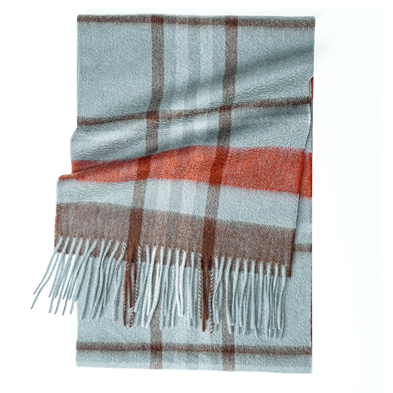 100% Cashmere Scarf   Plaid  W - Wool Scarf Men のレビューと価格