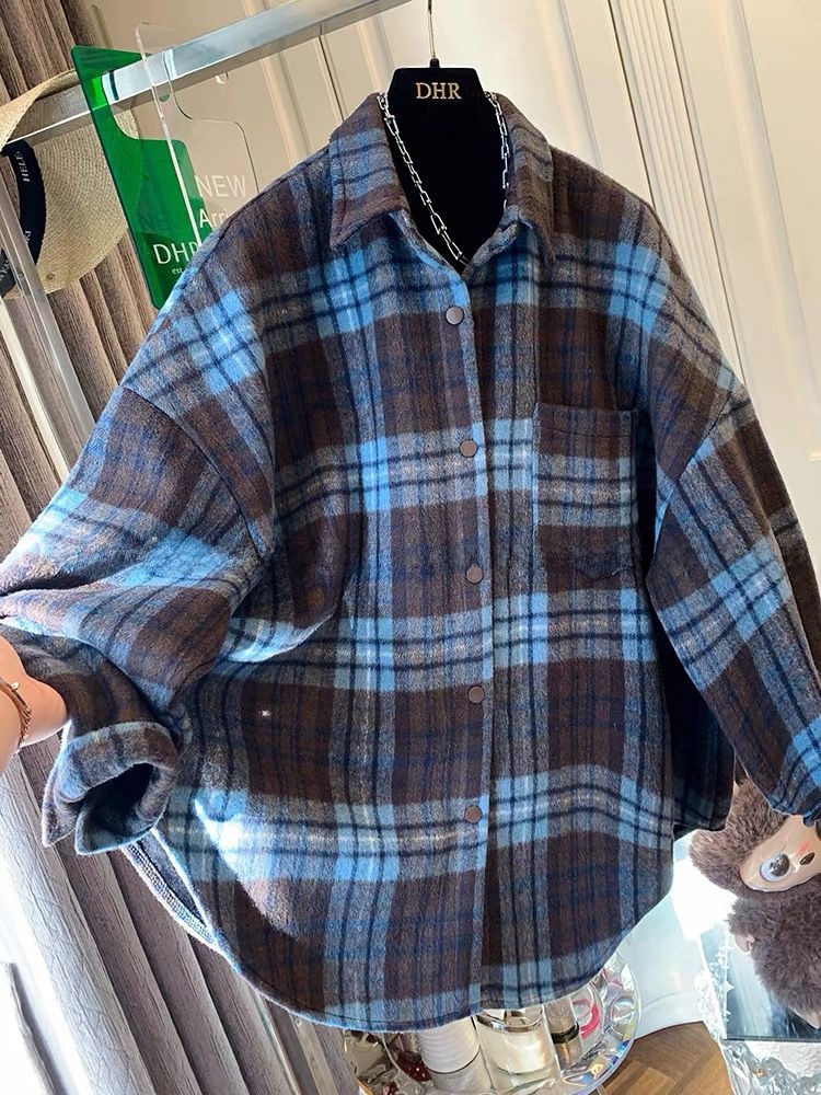 plus Size Women's Plaid Flanne - Flannel Shirt Lined のレビューと価格