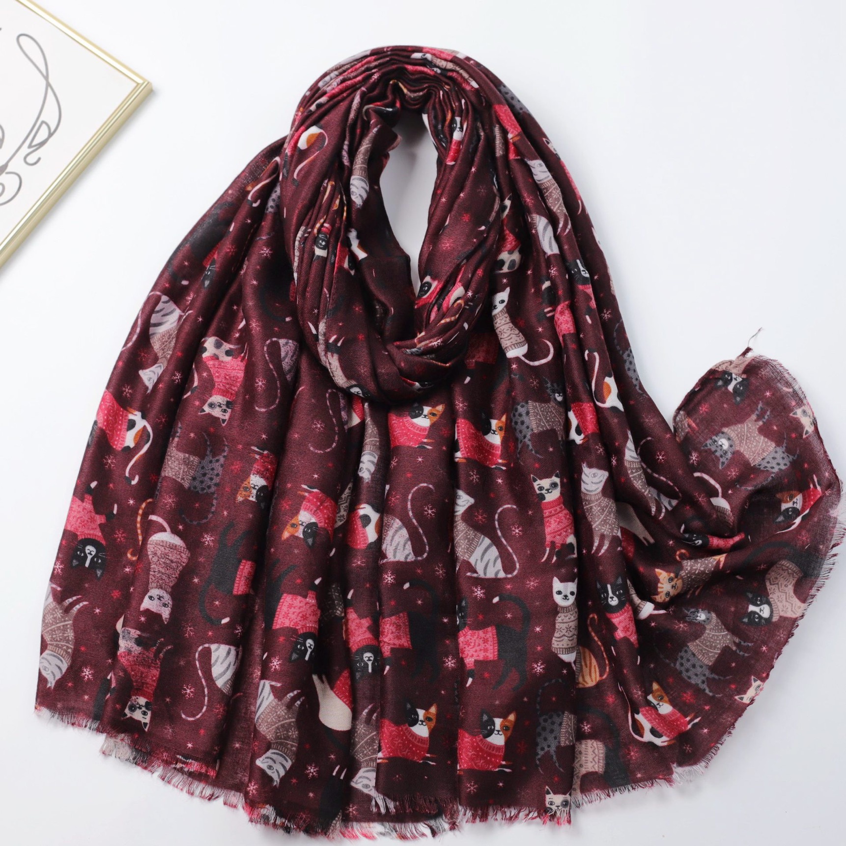 Women's Lovely Cartoon Playful - Shawl Wrap Winter のレビューと価格