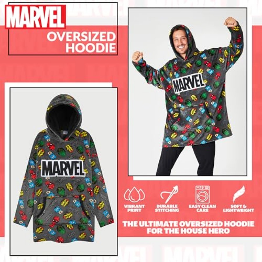 Avengers Blanket Hoodie for Me - Sherpa Hoodie Fleece のレビューと価格