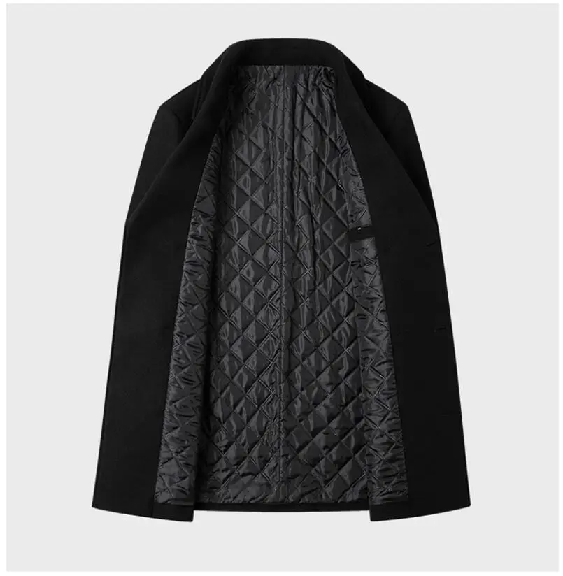 2026 Men's Double Breasted Woo - Wool Coat Peacoat のレビューと価格