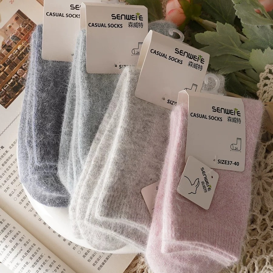 Women Winter Thick Wool Mid-Ca - Thermal Sock Wool のレビューと価格