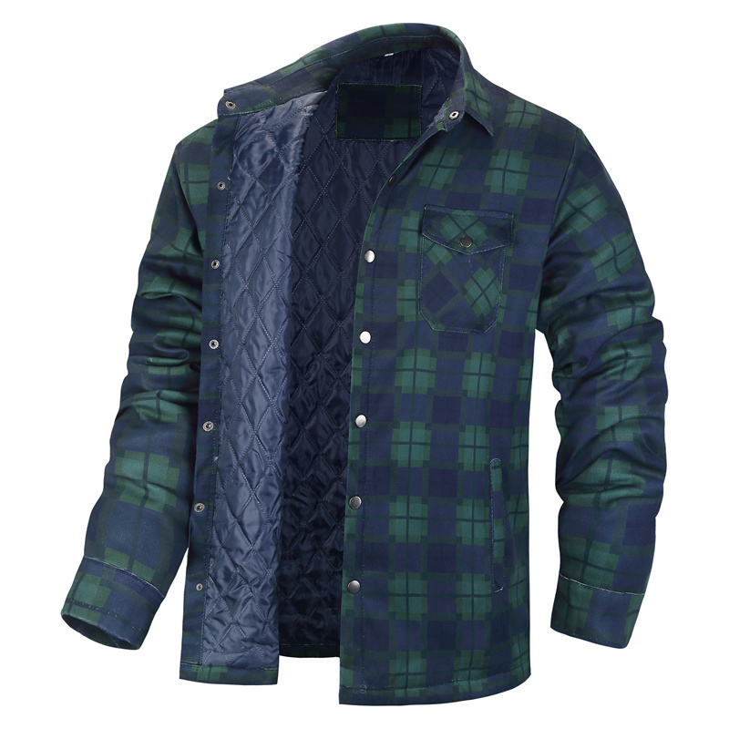 Winter Plaid Shirts For Mens T - Flannel Shirt Lined のレビューと価格