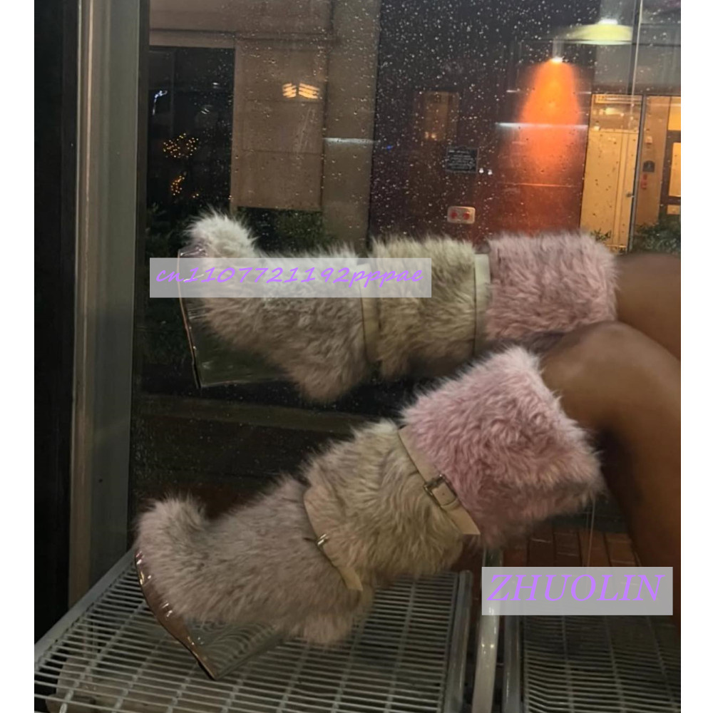 Winter Gradient Furry Transpar - Waterproof Winter Boot のレビューと価格
