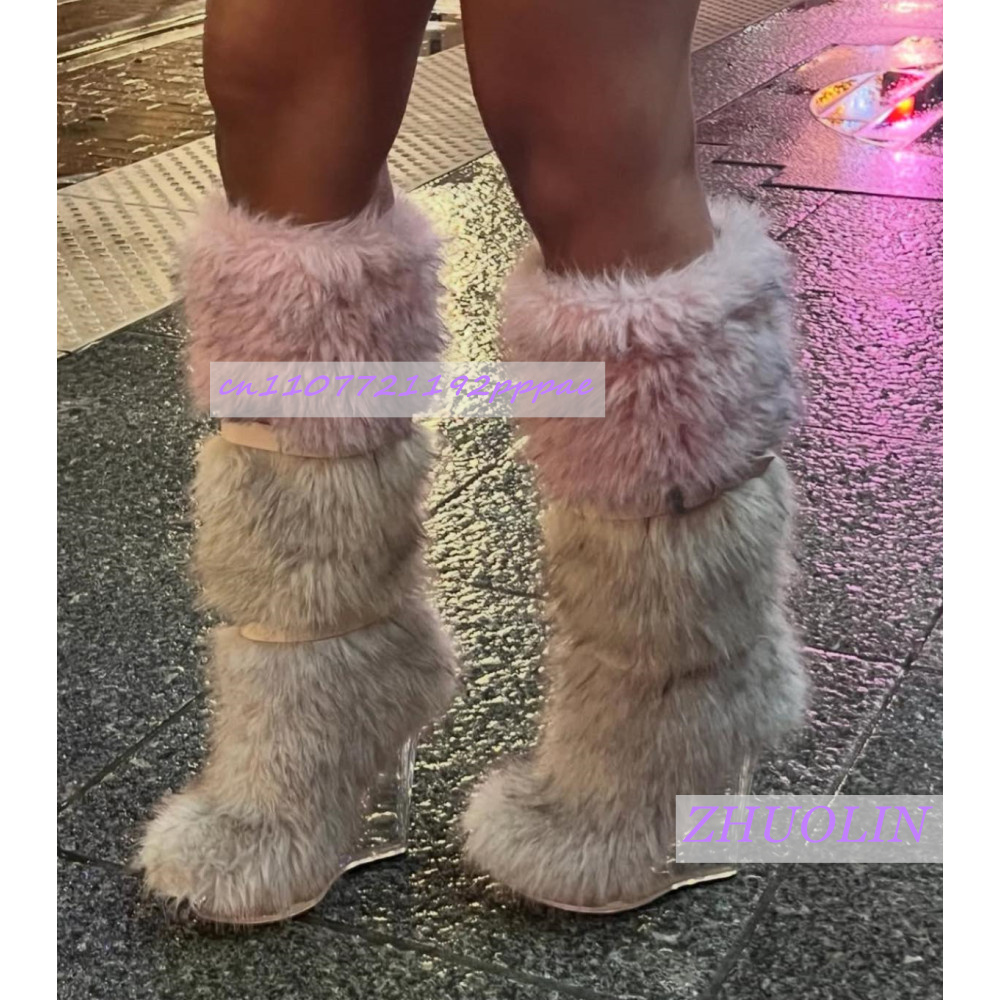 Winter Gradient Furry Transpar - Waterproof Winter Boot のレビューと価格