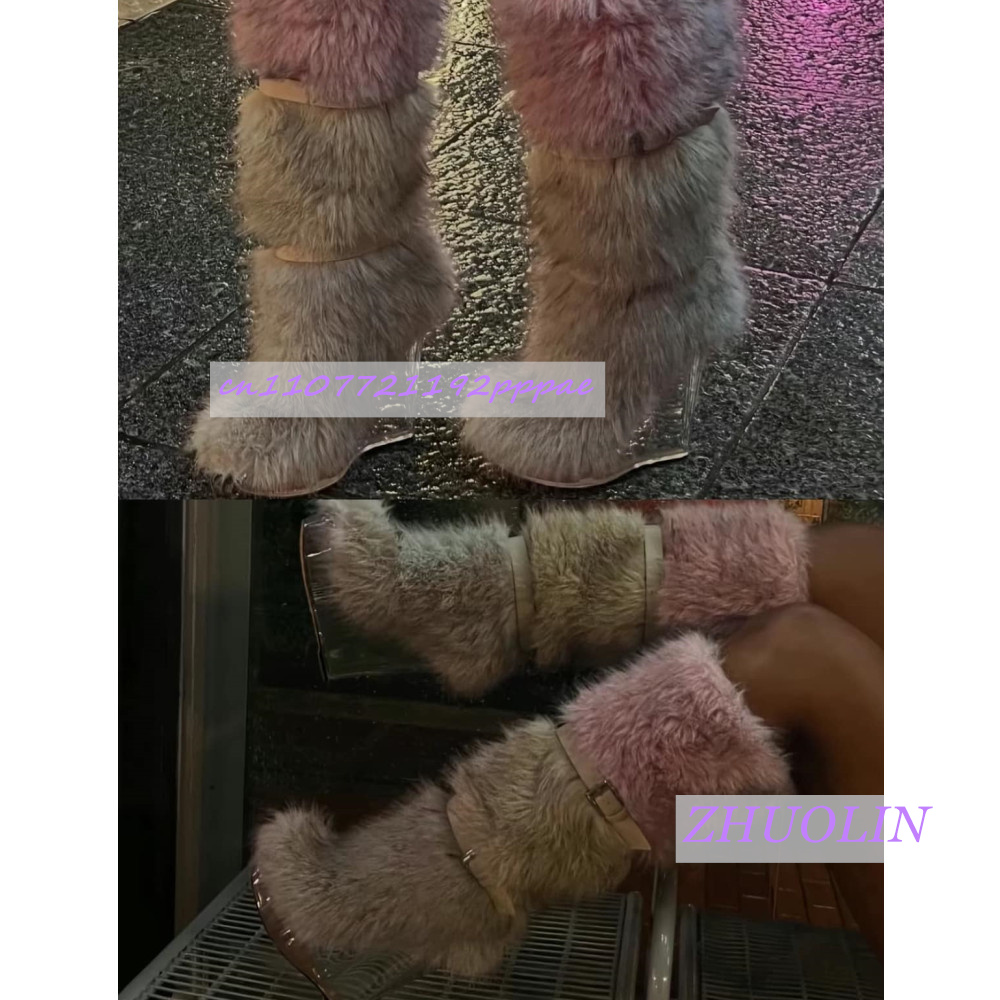 Winter Gradient Furry Transpar - Waterproof Winter Boot のレビューと価格