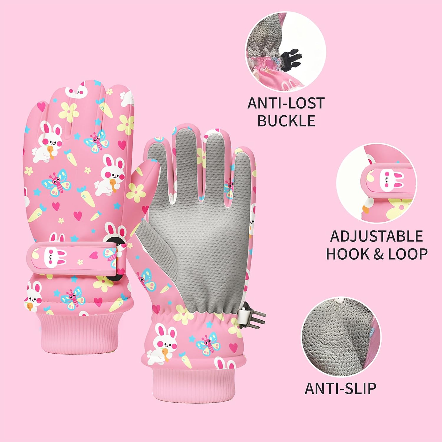 Kids Winter Snow Gloves, Water - Snow Glove Insulated のレビューと価格