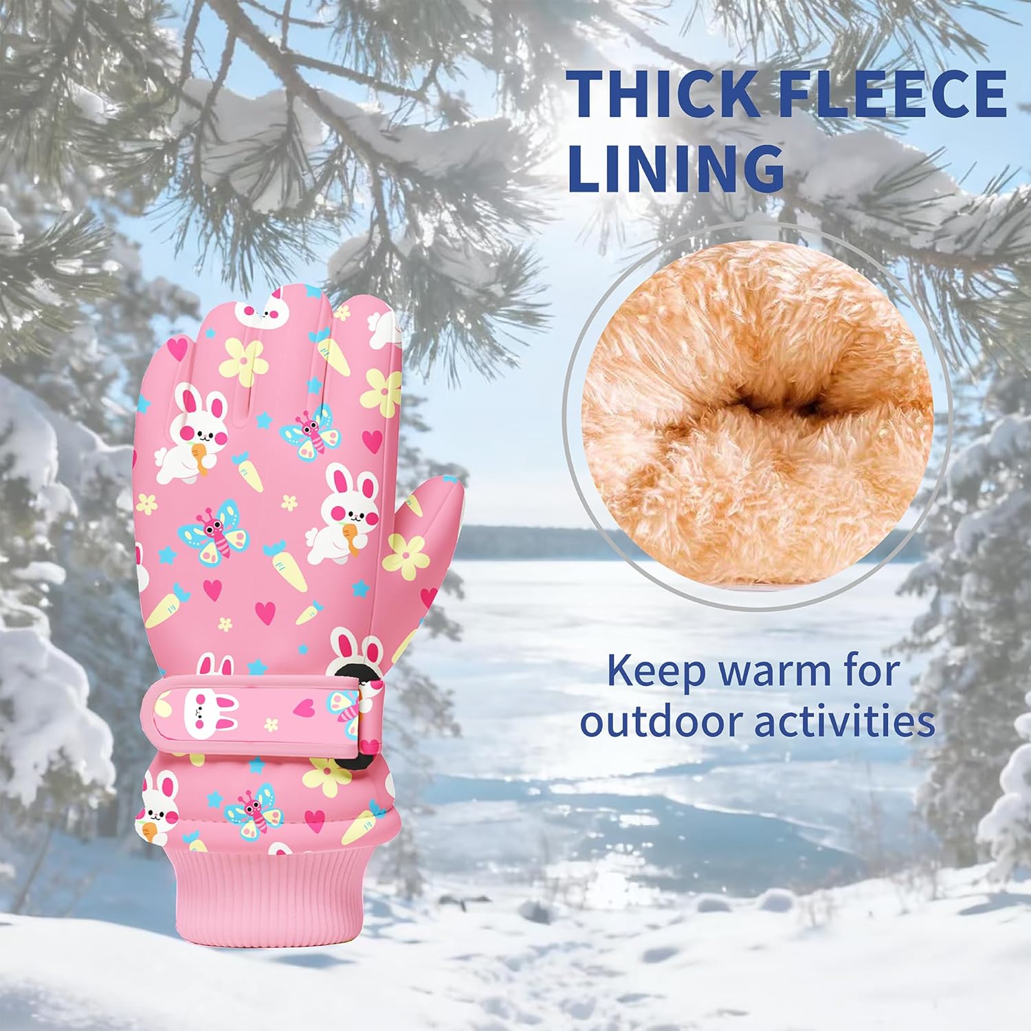 Kids Winter Snow Gloves, Water - Snow Glove Insulated のレビューと価格