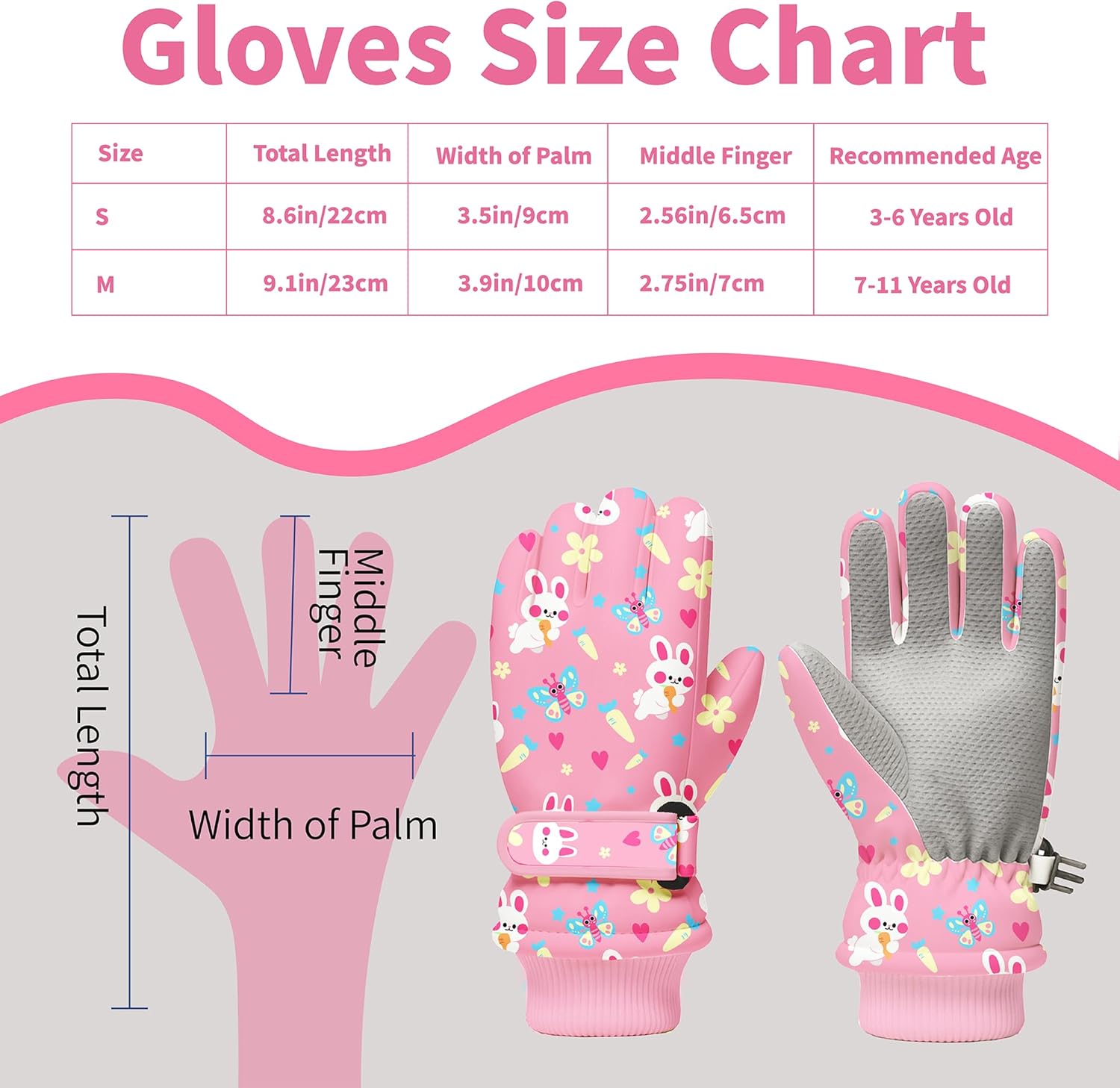 Kids Winter Snow Gloves, Water - Snow Glove Insulated のレビューと価格