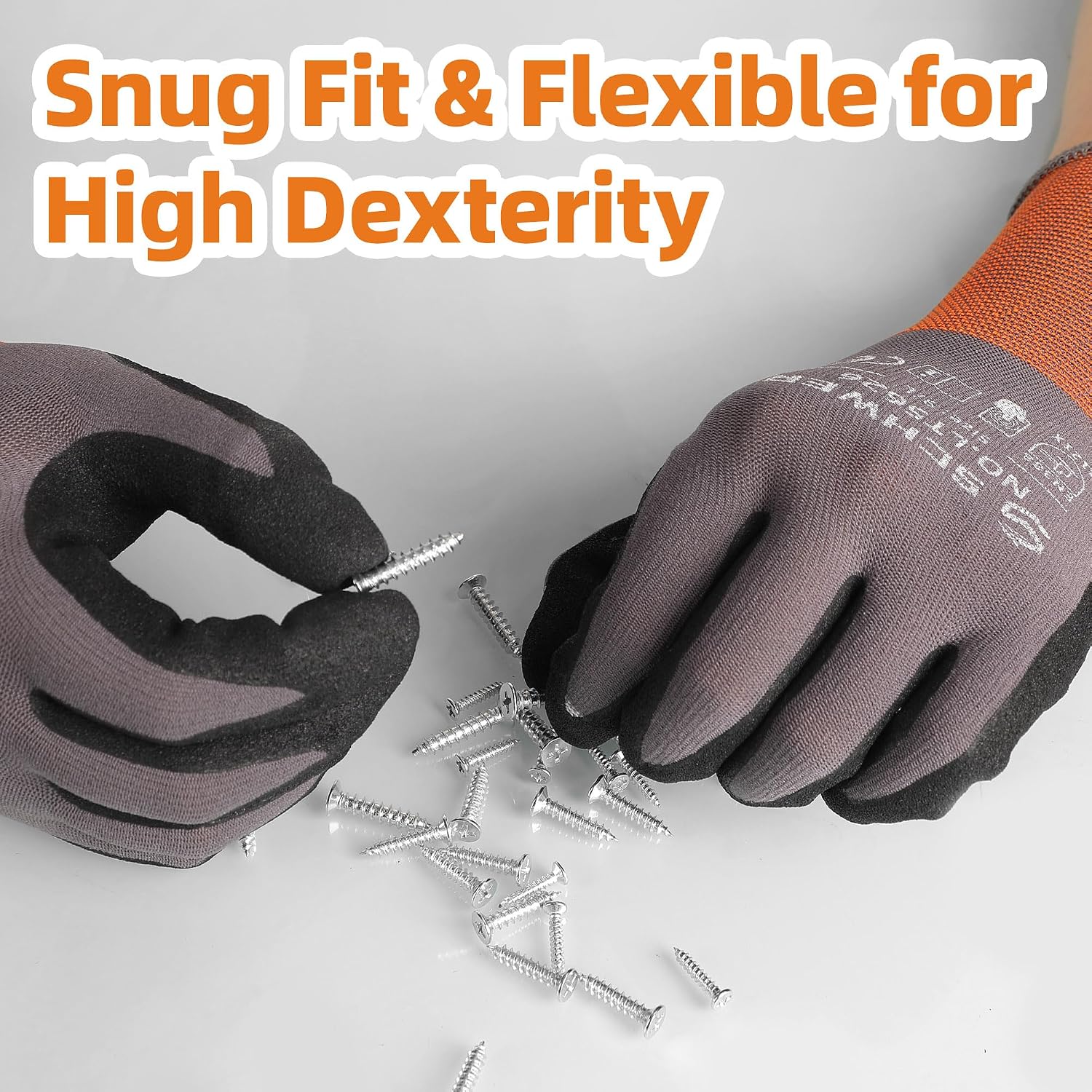 6 Pairs Heavy Duty Work Gloves - Touch Screen Gloves のレビューと価格