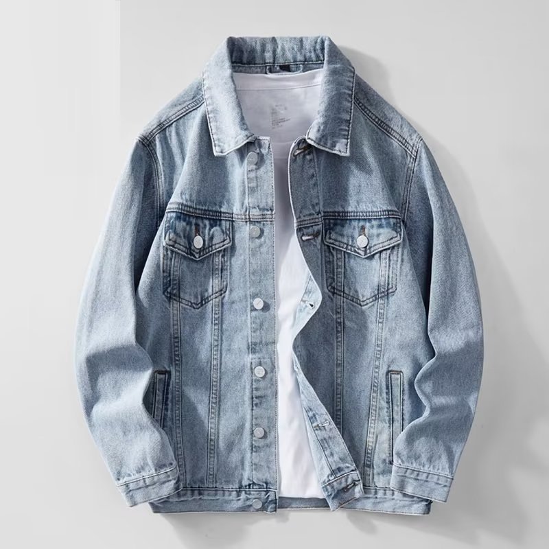 Denim Jacket Men  Single Breas - Down Jacket Packable のレビューと価格