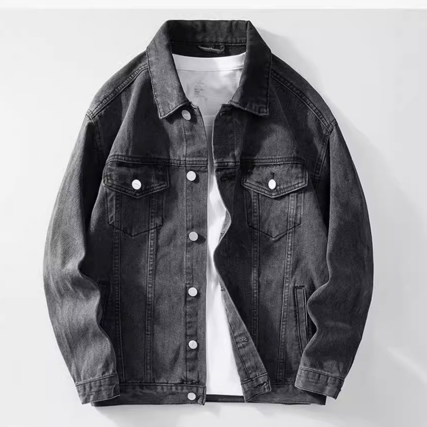 Denim Jacket Men  Single Breas - Down Jacket Packable のレビューと価格