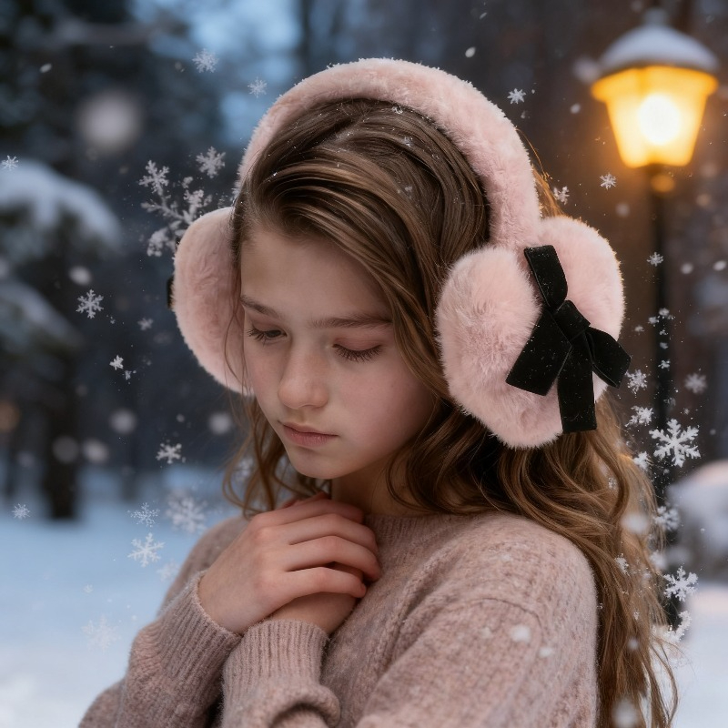 1pc Women's Winter Solid Color - Earmuffs Foldable のレビューと価格
