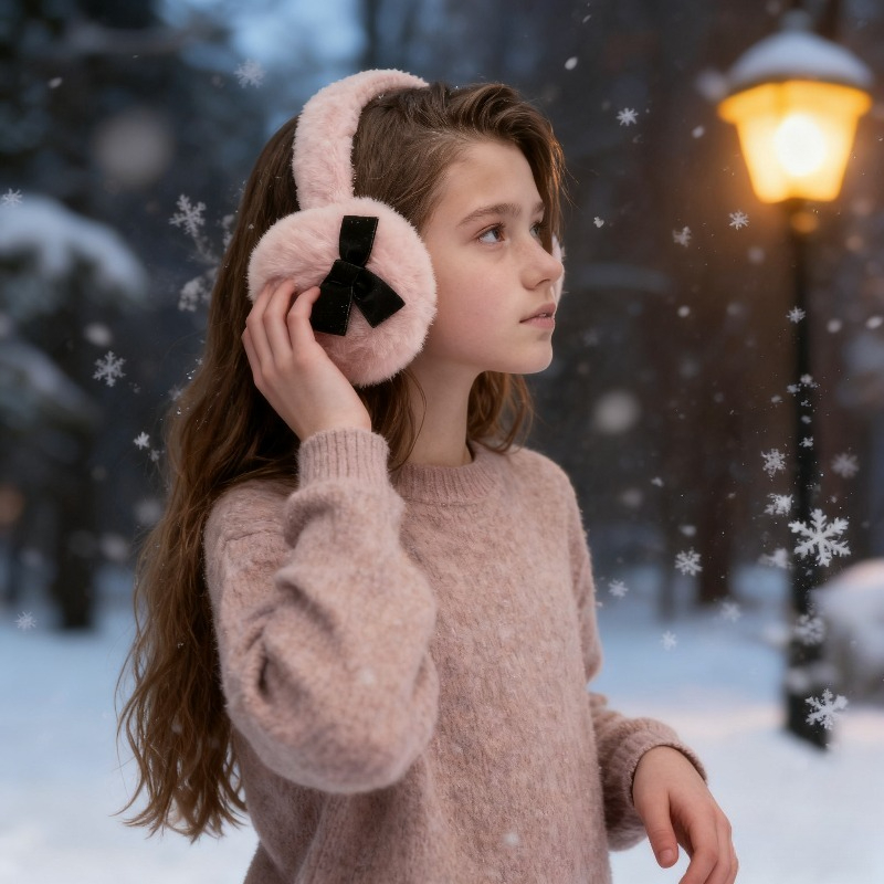 1pc Women's Winter Solid Color - Earmuffs Foldable のレビューと価格