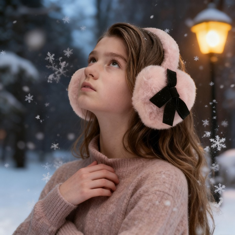 1pc Women's Winter Solid Color - Earmuffs Foldable のレビューと価格
