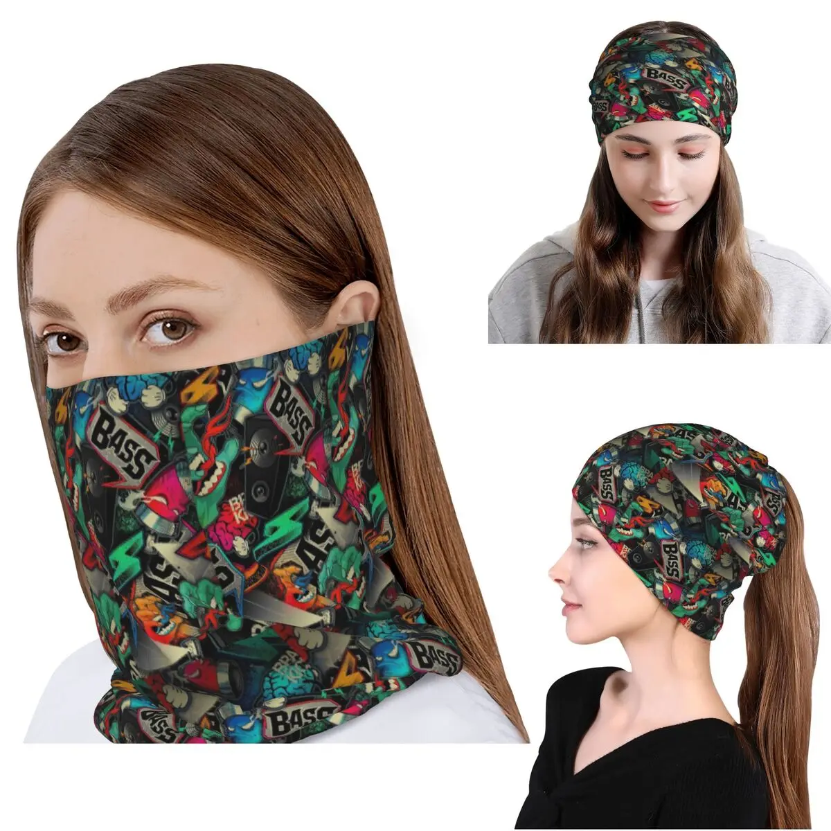 Urban Pattern Hip Hop Graffiti - Knit Beanie Hat Warm のレビューと価格