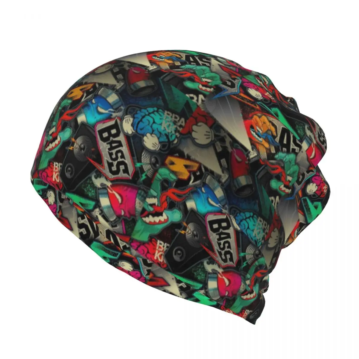 Urban Pattern Hip Hop Graffiti - Knit Beanie Hat Warm のレビューと価格