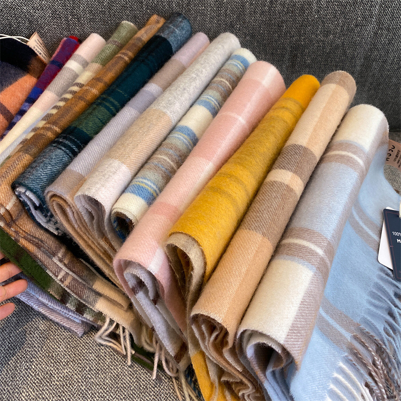 Winter 100% Merino Wool Scarf  - Wool Scarf Men のレビューと価格