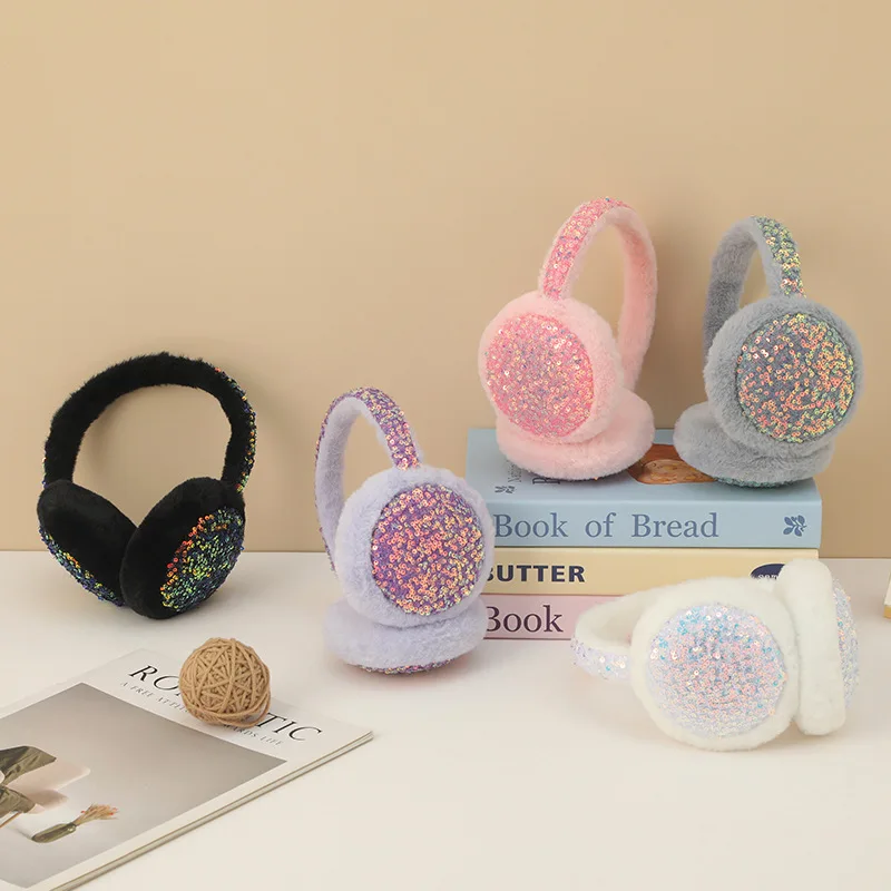 Women's Earmuffs Korean Glitte - Earmuffs Foldable のレビューと価格