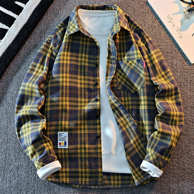 2025 New Arrival Mens Plaid Sh - Flannel Shirt Lined のレビューと価格
