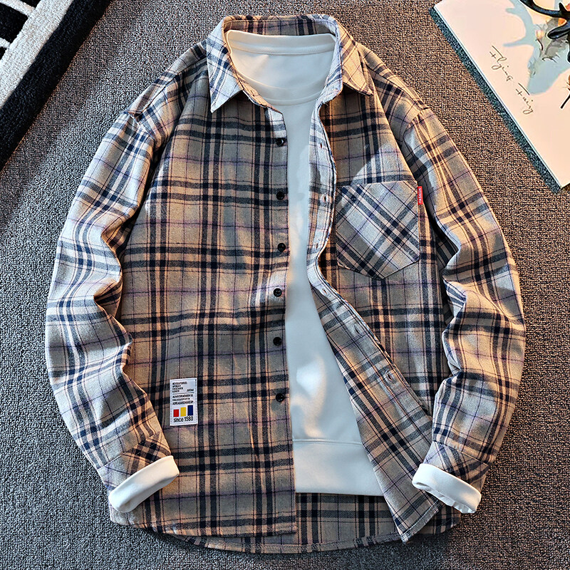 2025 New Arrival Mens Plaid Sh - Flannel Shirt Lined のレビューと価格