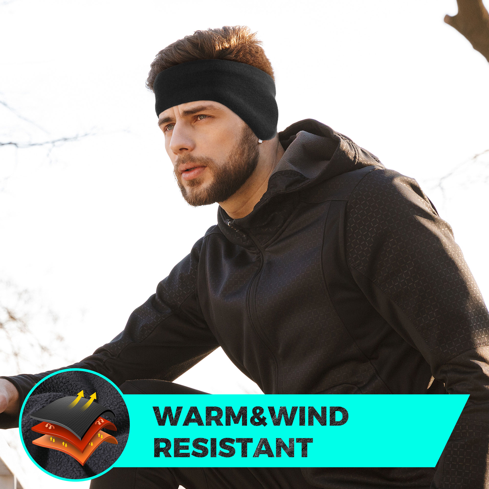 Winter Fleece Bandana Double-l - Winter Headband Fleece のレビューと価格