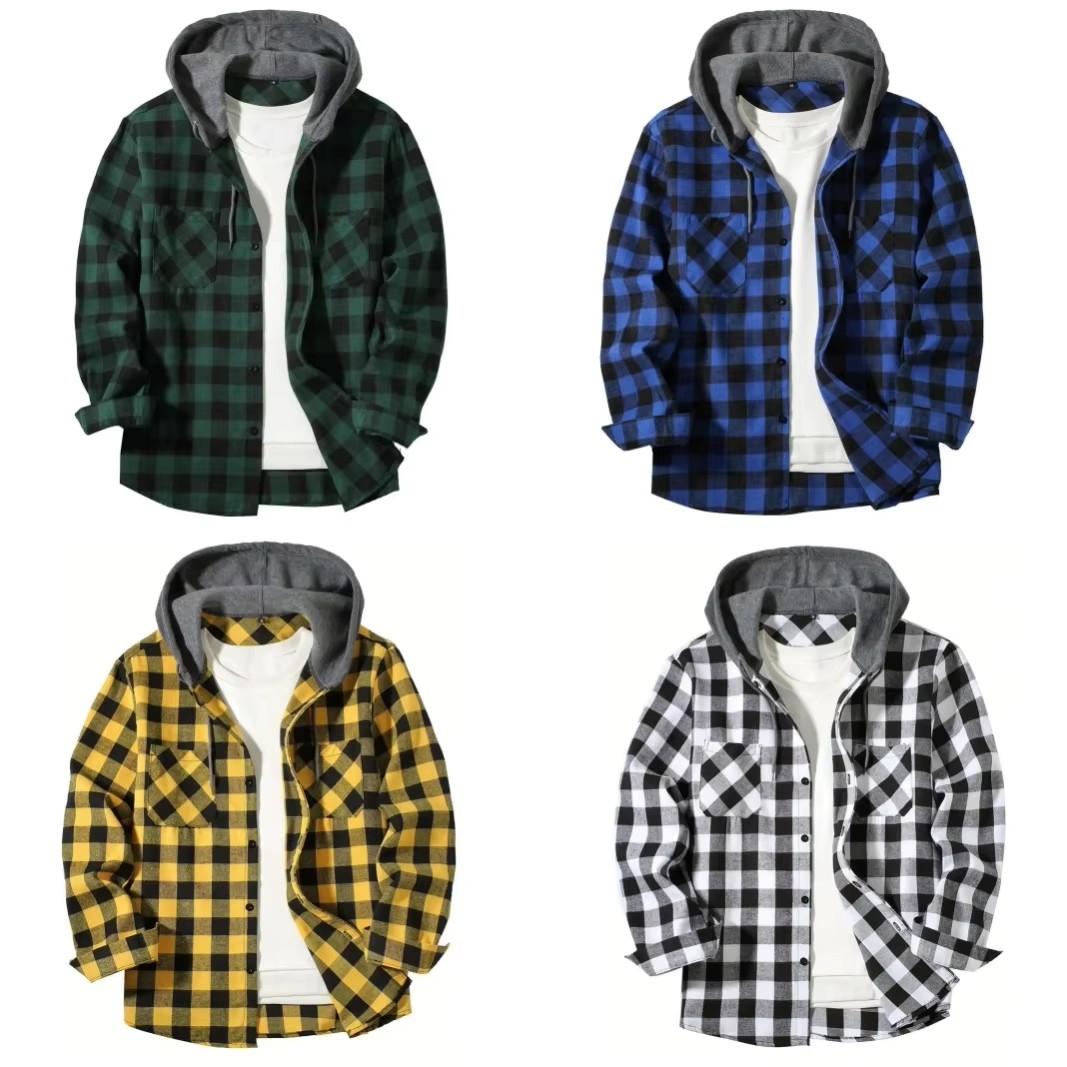 Men's Business Spring And Autu - Flannel Shirt Lined のレビューと価格