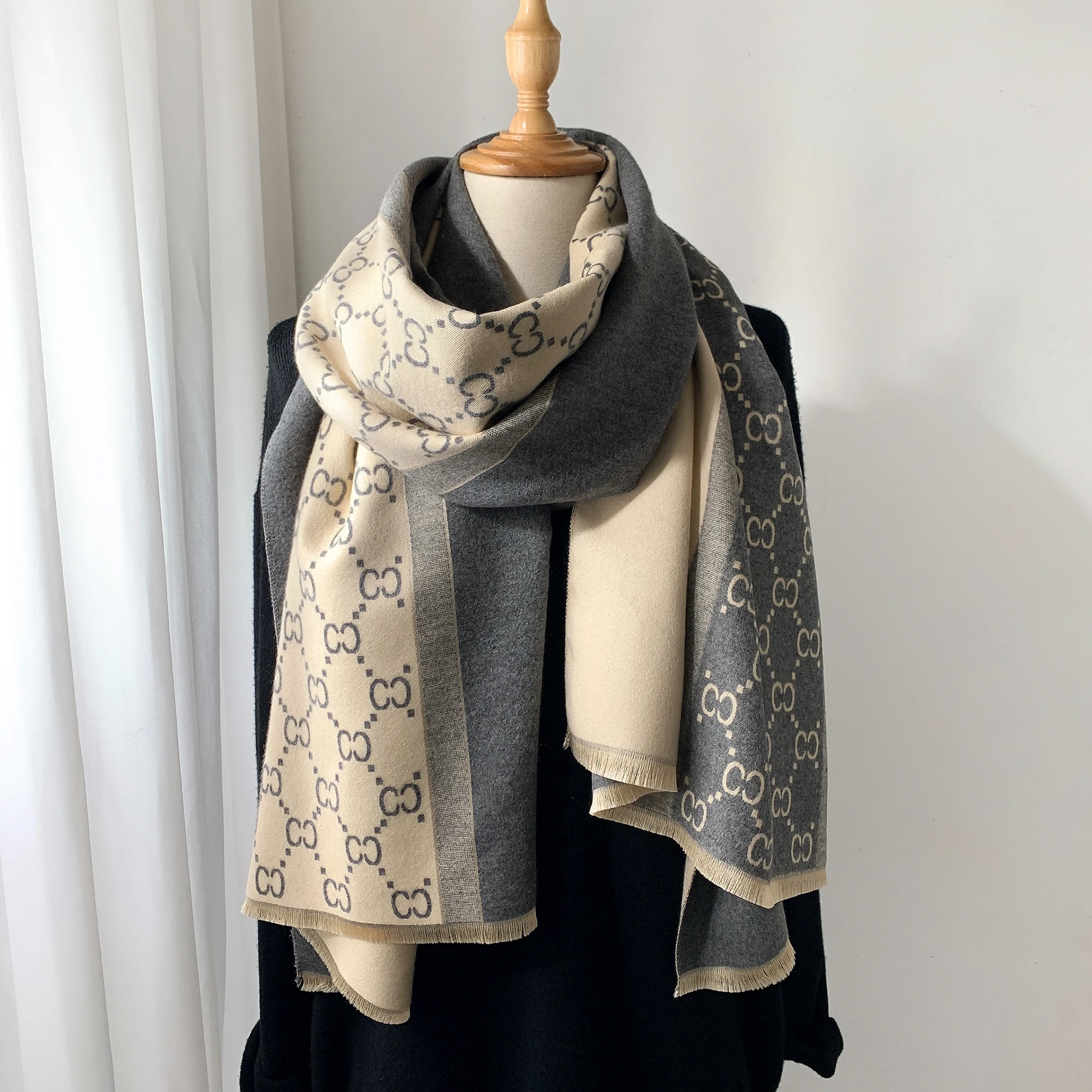 2025 Autumn and Winter New Eur - Wool Scarf Men のレビューと価格