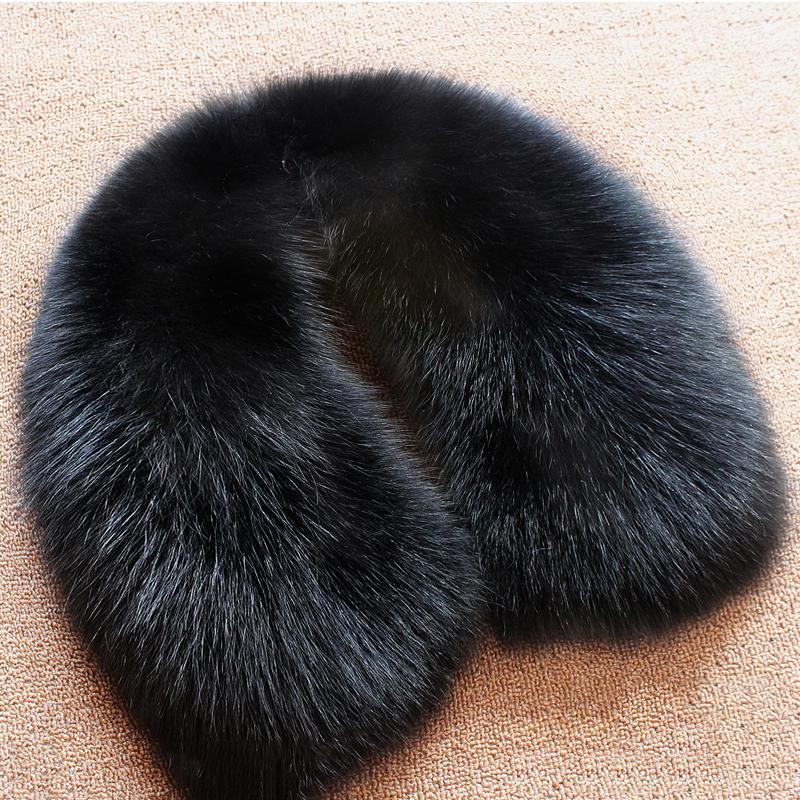 Real wool collar whole fur fox - Wool Scarf Men のレビューと価格