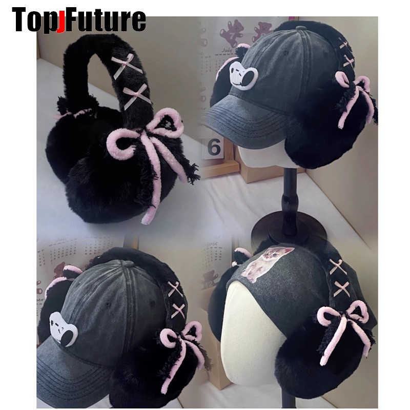 Harajuku Y2k Cute Sweet Lolita - Earmuffs Foldable のレビューと価格