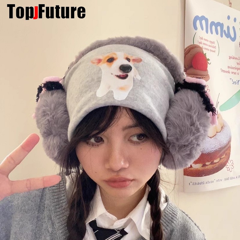 Harajuku Y2k Cute Sweet Lolita - Earmuffs Foldable のレビューと価格