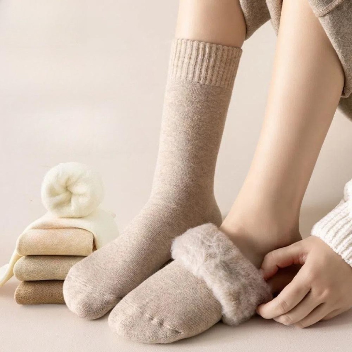 1 Pair Winter Warm Thermal Soc - Thermal Sock Wool のレビューと価格