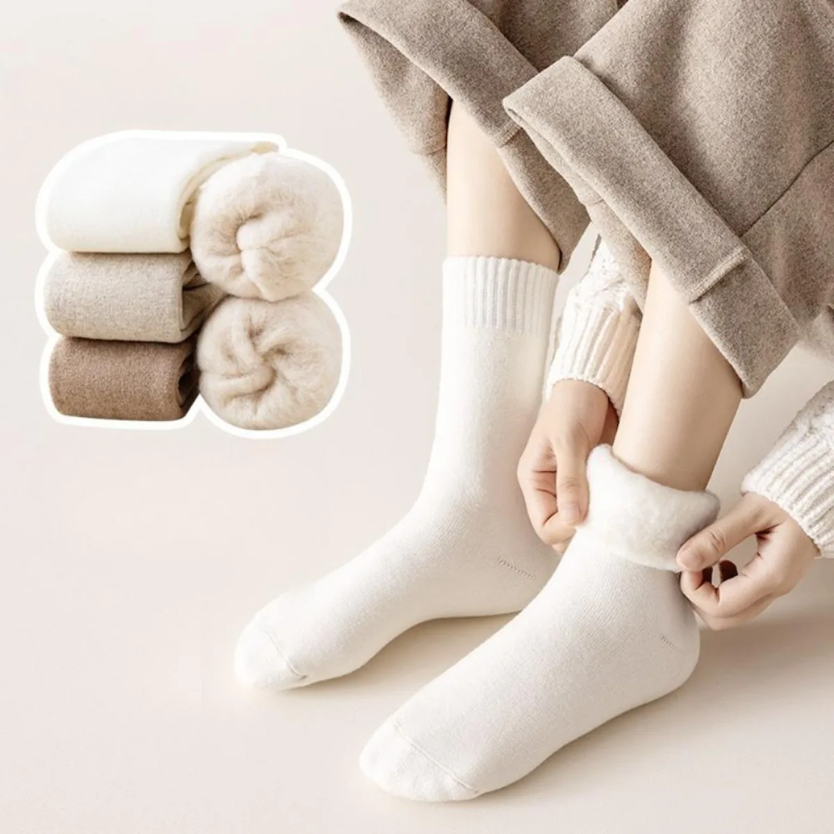 1 Pair Winter Warm Thermal Soc - Thermal Sock Wool のレビューと価格
