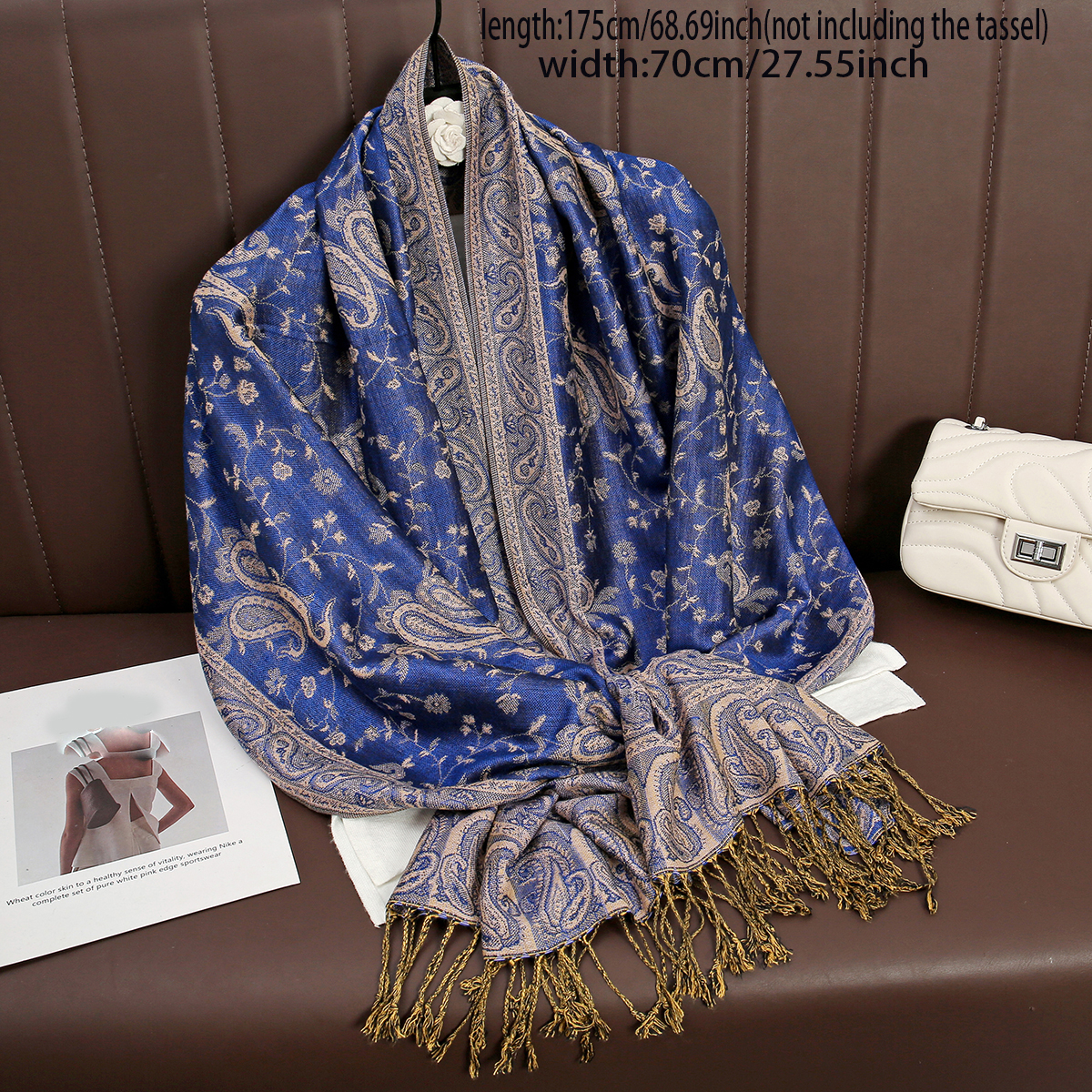 Luxury Brand Autumn Cashmere P - Cashmere Pashmina Wrap のレビューと価格