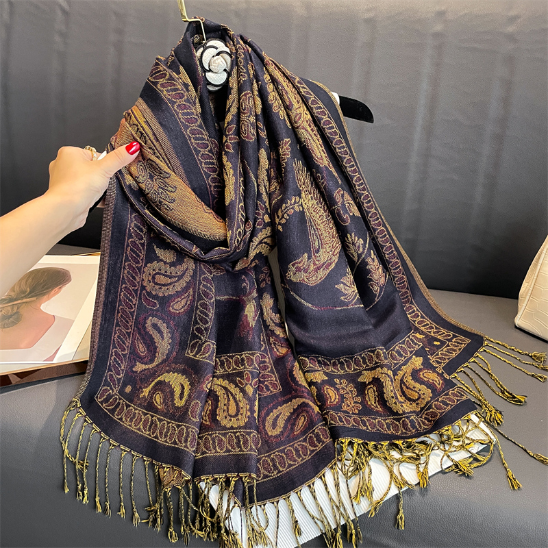 Luxury Brand Autumn Cashmere P - Cashmere Pashmina Wrap のレビューと価格