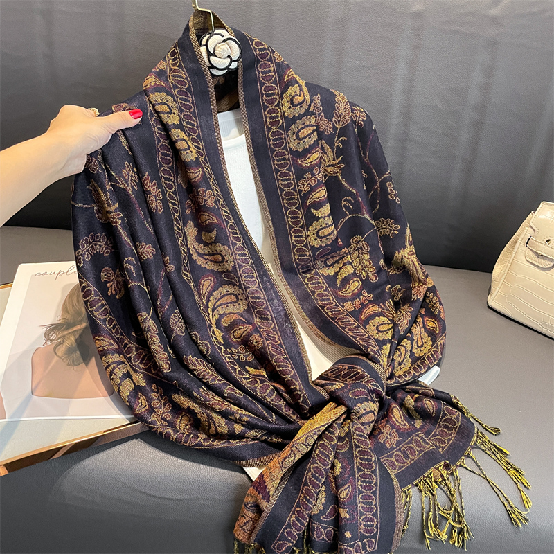 Luxury Brand Autumn Cashmere P - Cashmere Pashmina Wrap のレビューと価格