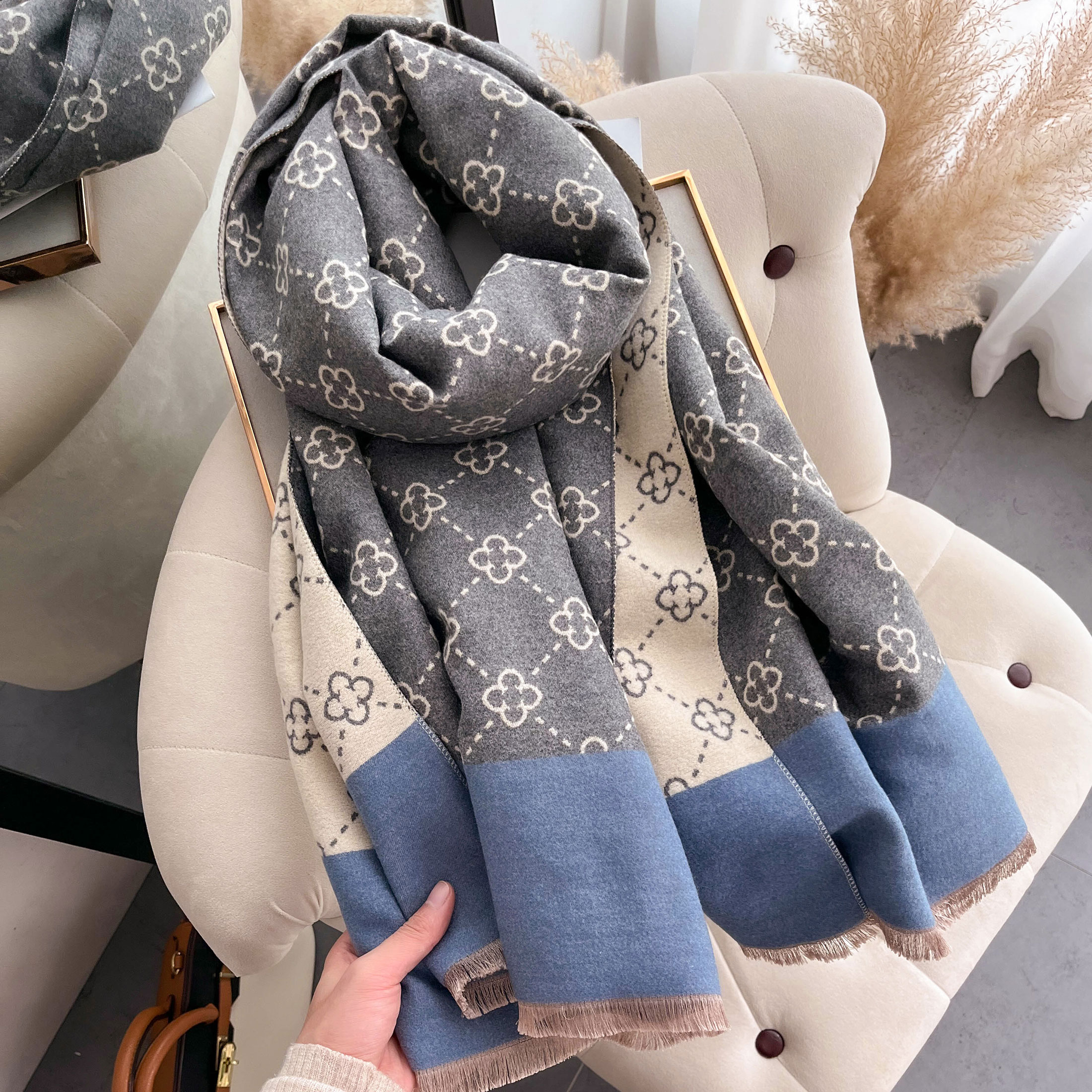NEW Luxury Winter Thick Warm S - Wool Scarf Men のレビューと価格