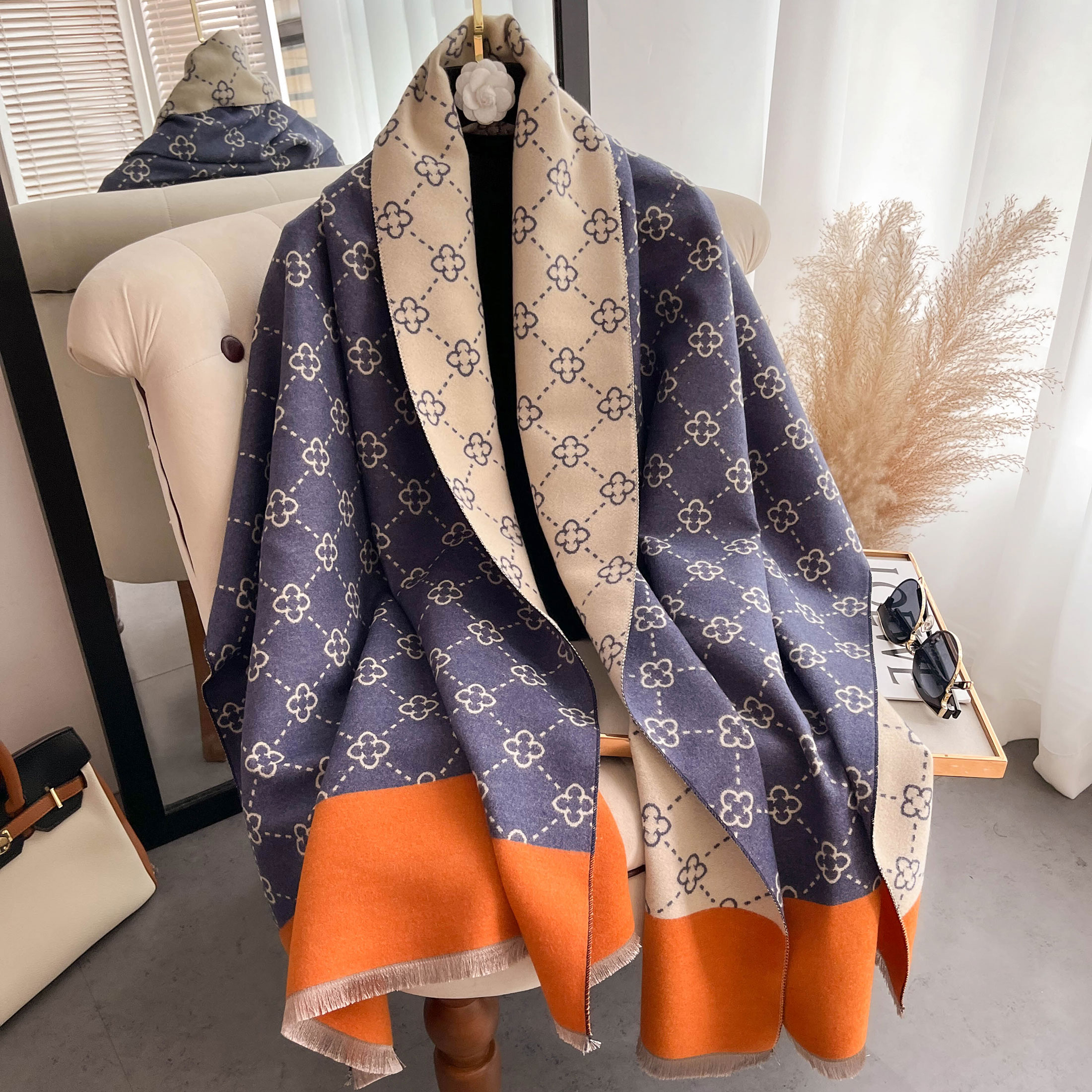 NEW Luxury Winter Thick Warm S - Wool Scarf Men のレビューと価格