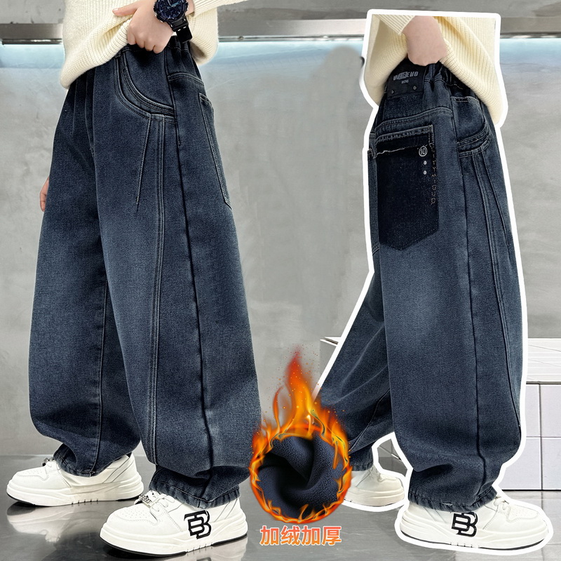 Kids Retro Thermal Jeans Sweat - Corduroy Pant Warm のレビューと価格