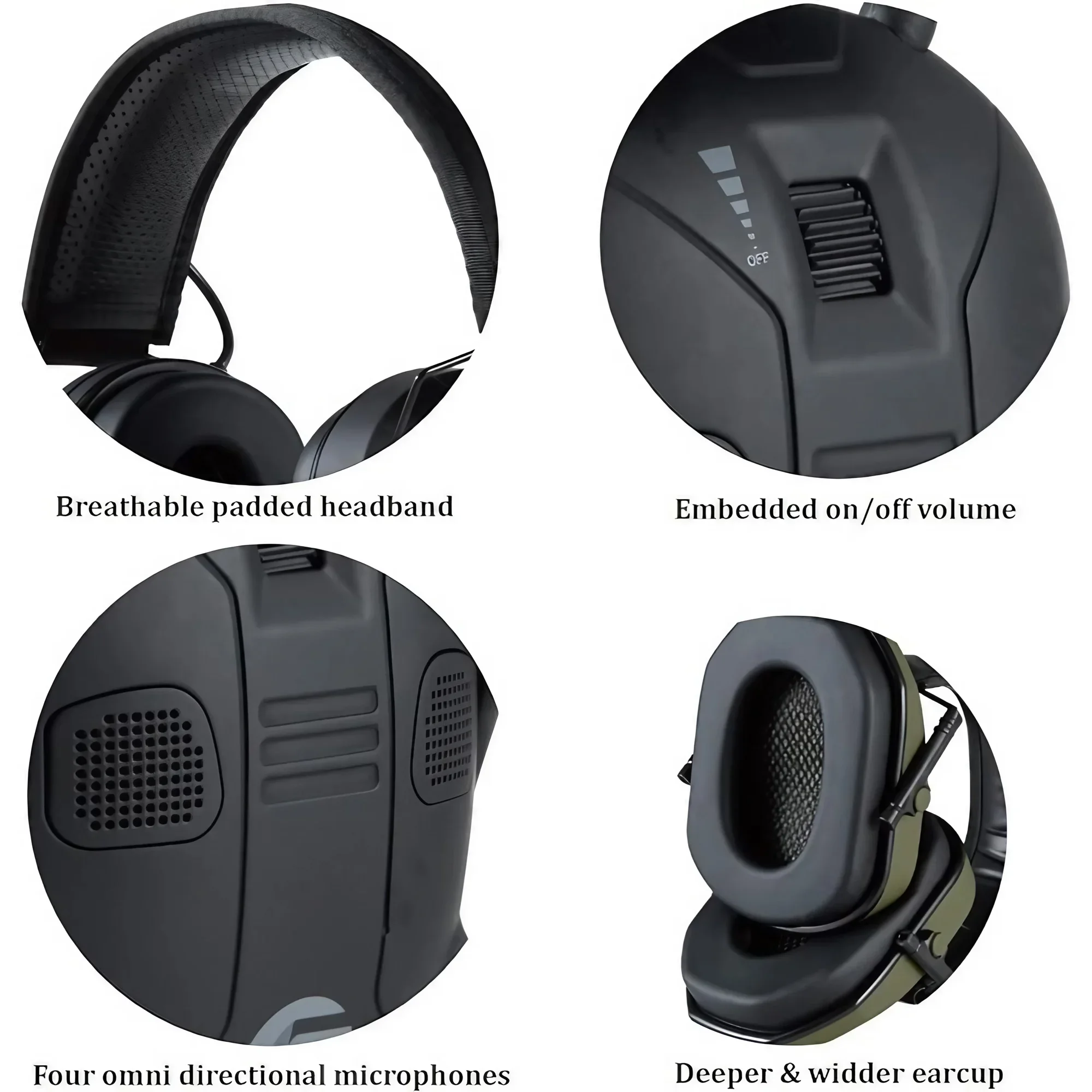 Foldable Tactical Electronic E - Earmuffs Foldable のレビューと価格