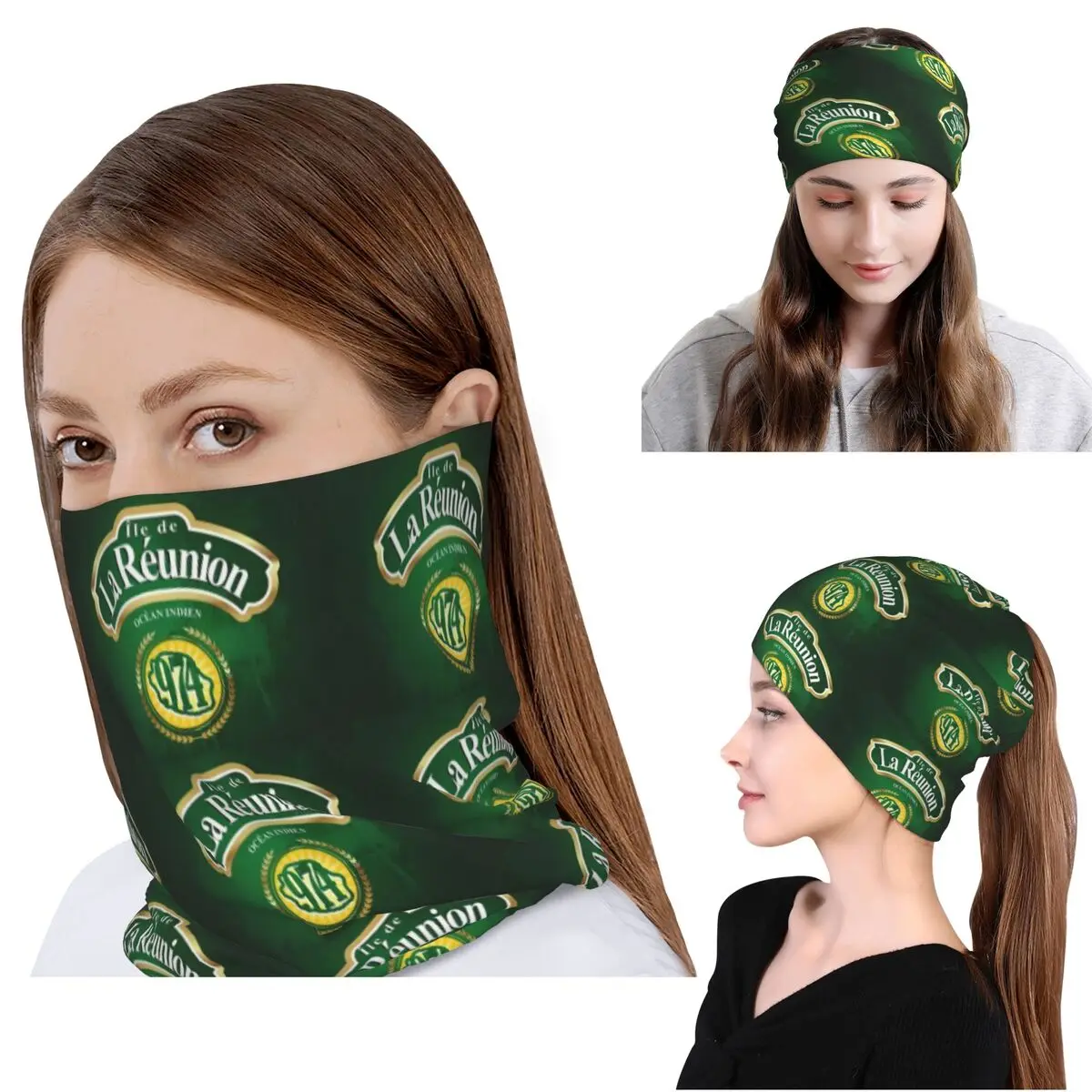 974 Reunion Island Flag Bandan - Knit Beanie Hat Warm のレビューと価格