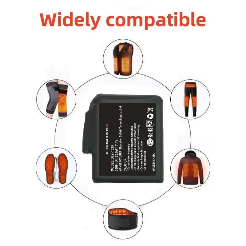 New High-quality7.4 V, 5000mAh - Heated Vest Battery のレビューと価格