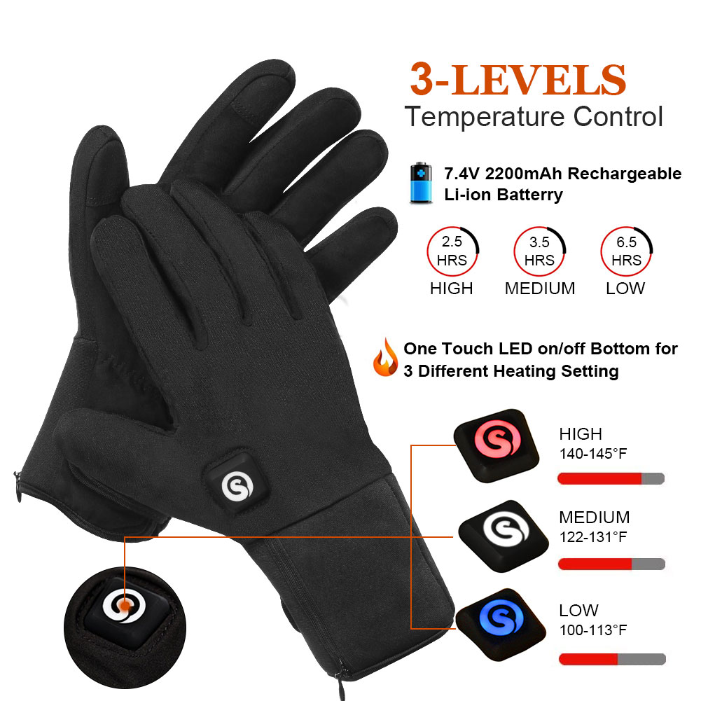 Winter Electric Heated Gloves  - Touch Screen Gloves のレビューと価格