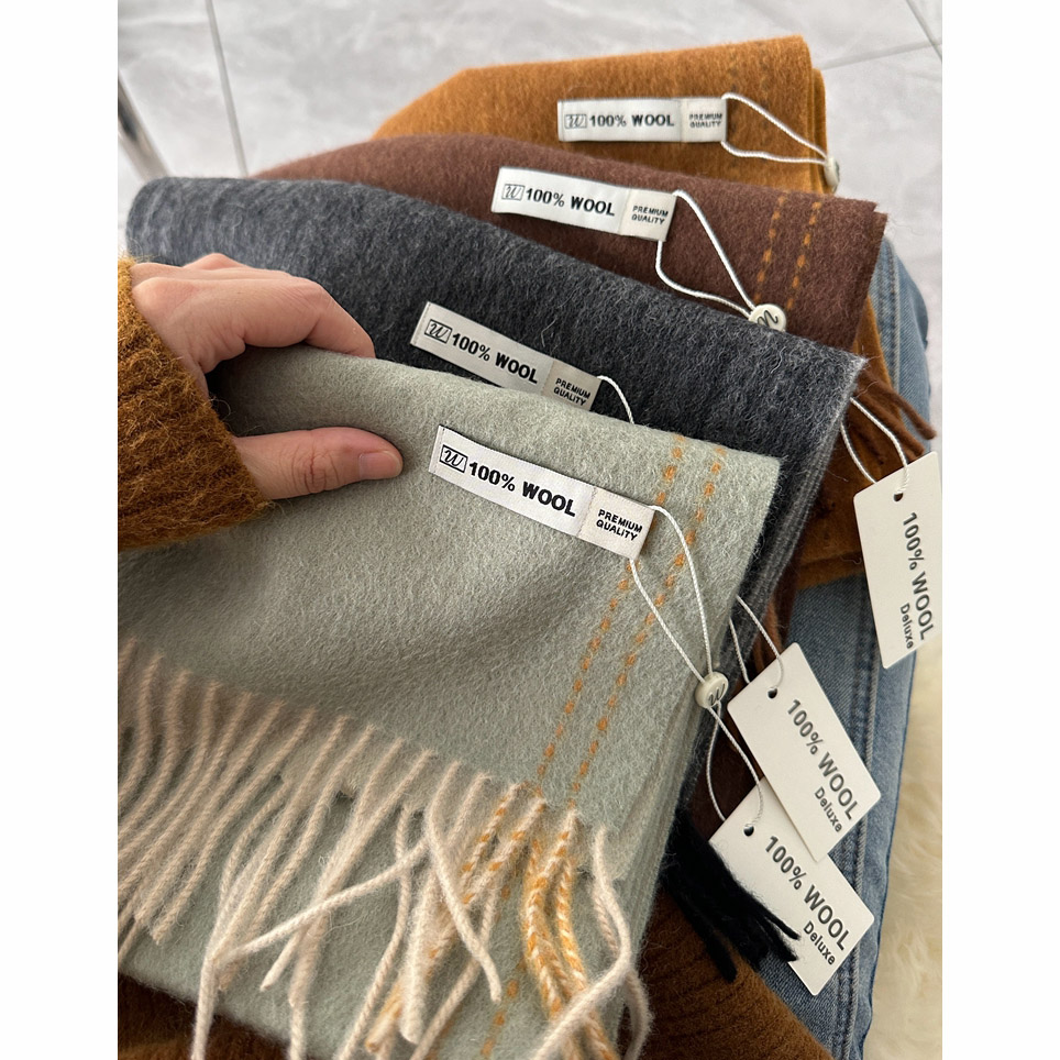 Elegant Good Quality 100% Wool - Wool Scarf Men のレビューと価格