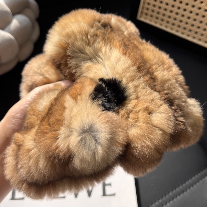 Real Rex Rabbit Fur Half-Finge - Touch Screen Gloves のレビューと価格