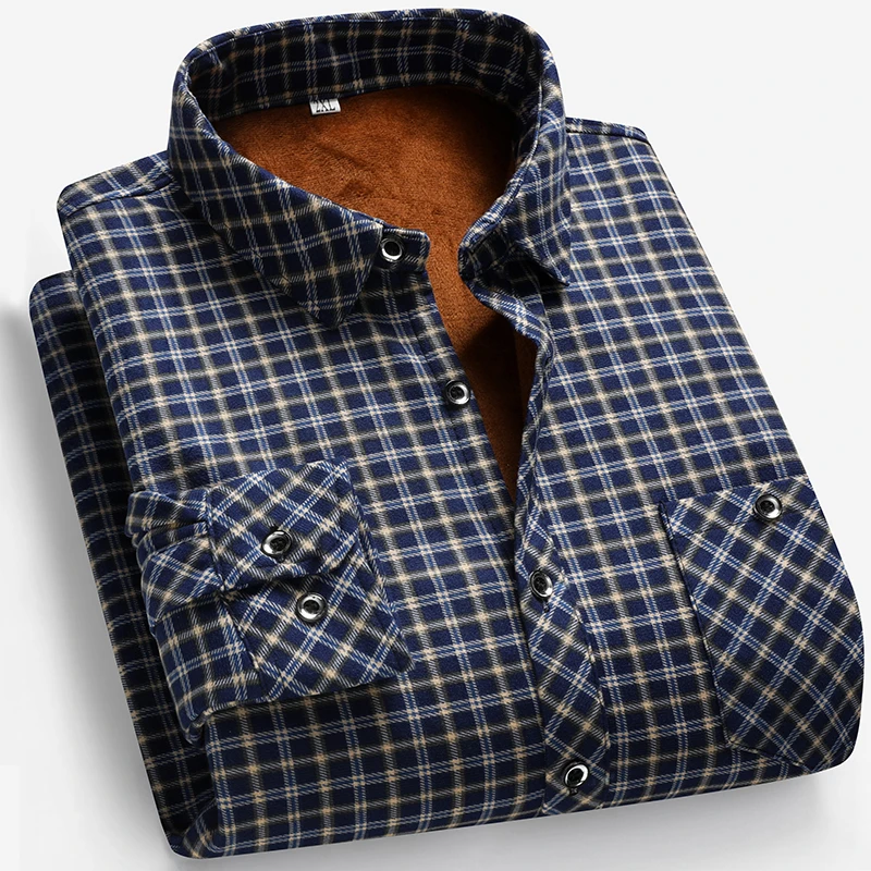 2026 Autumn and Winter Men's F - Flannel Shirt Lined のレビューと価格