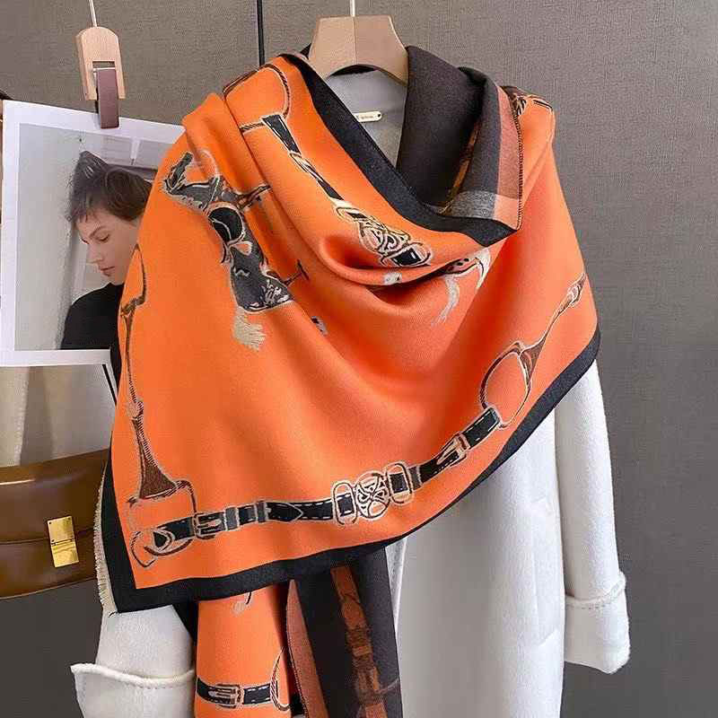 Retro Rider Horse Imitation Ca - Wool Scarf Men のレビューと価格