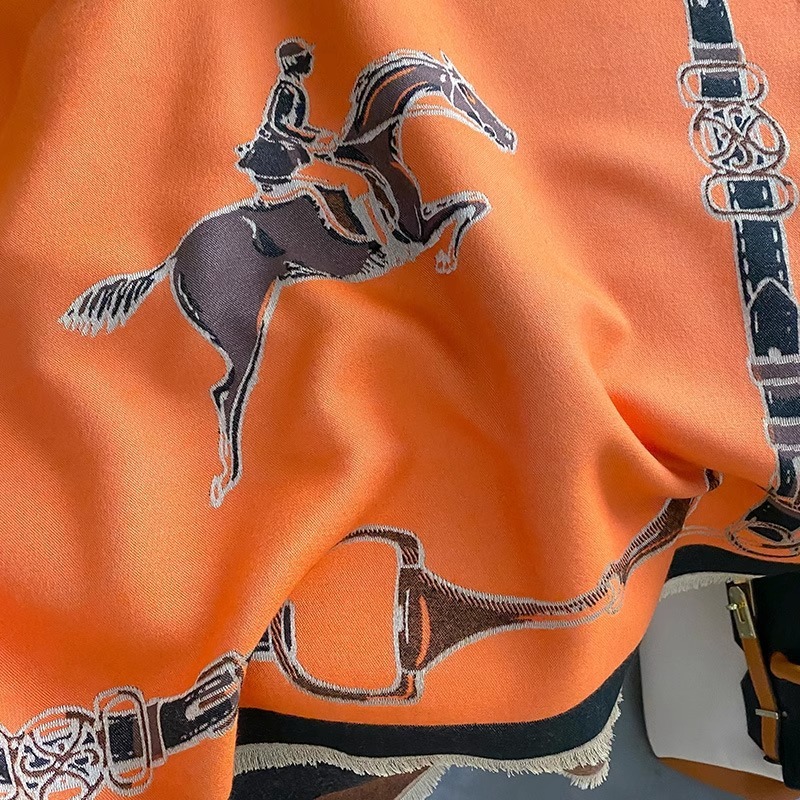 Retro Rider Horse Imitation Ca - Wool Scarf Men のレビューと価格