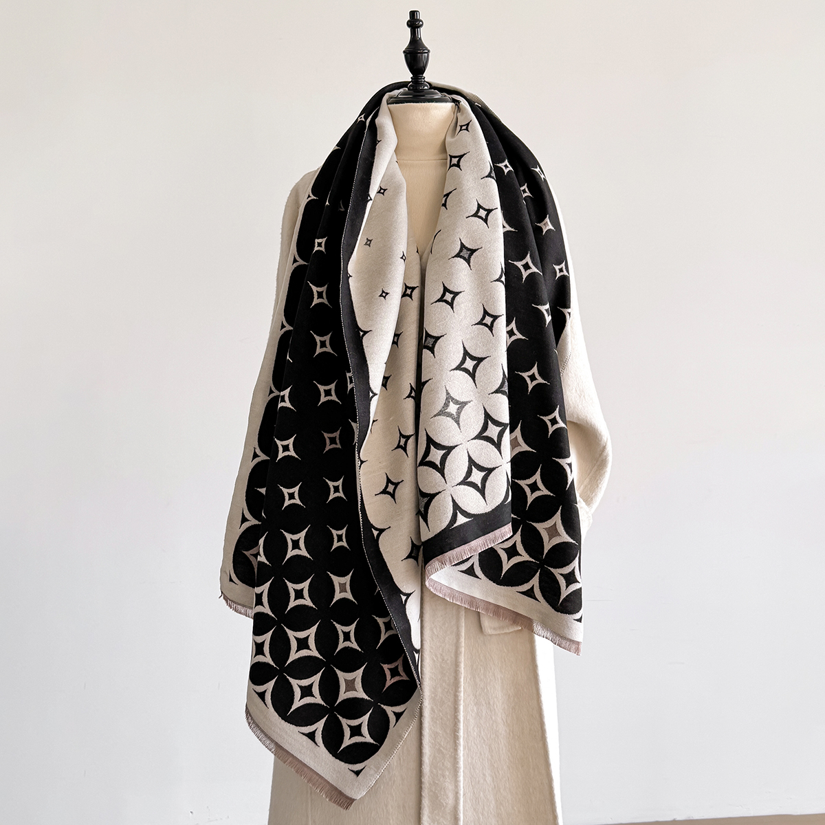 Luxury Winter Scarf Women Cash - Wool Scarf Men のレビューと価格
